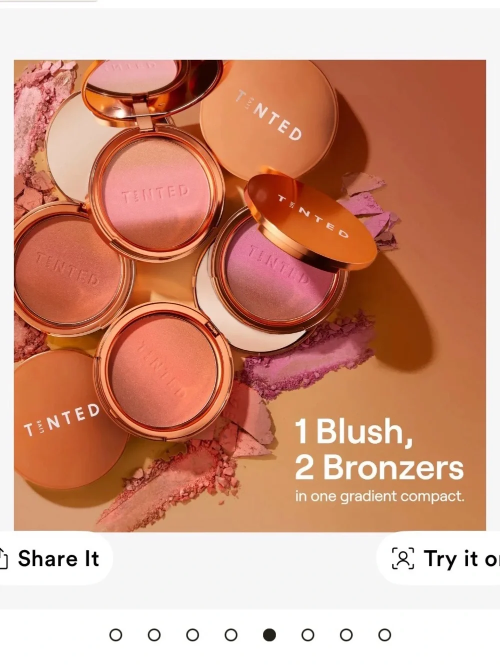 Radiant cool toned Pink Tinted Blush Duo